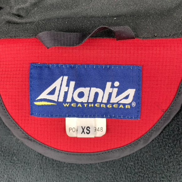 ATLANTIS Weathergear Sailing Jacket Red Zipper Marblehead Embroidered Size XS - Picture 11 of 13